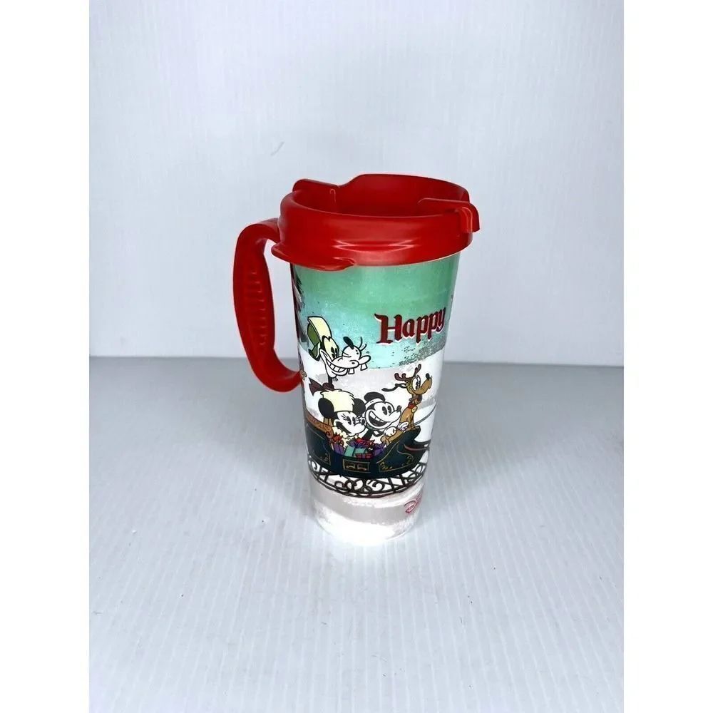 Vintage Holiday Disney Resort Travel Mug With Lid Good Condition